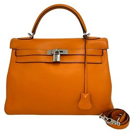 Hermès Hermes Kelly 35 Handtasche aus Chevre-Leder