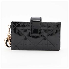 Christian Dior Cannage Lady Jasmine Leather Card Case