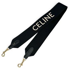 Céline Celine Canvas and Leather Jacquard Short Strap Shoulder Bag