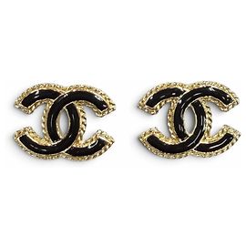Boucles d'oreilles en métal Chanel F24P Coco Mark