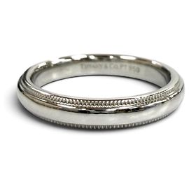 Autre Marque Anello fede Milgrain in platino Tiffany & Co.
