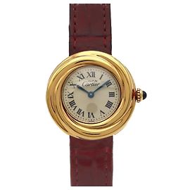 Cartier Must Trinity vergoldete Quartz Armbanduhr