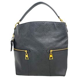 Bolsa de Ombro Louis Vuitton Monogram Empreinte Merry M44014 Noir