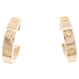 Pendientes Cartier Mini Love en oro rosa de 18K