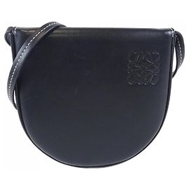 Borsa pouch Loewe in vitello nero