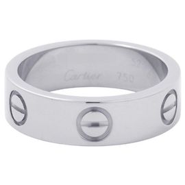 Cartier Love Band Ring in 18K Weißgold