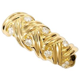 Anel Aliança Seiko em Ouro Amarelo 18K