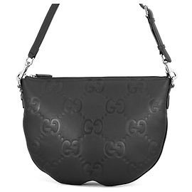 Gucci Jumbo GG Sherry Line Leather Shoulder Bag