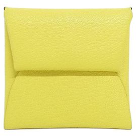 Hermès Portamonete Hermes Bastia in Yellow