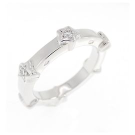 Anillo alianza Chanel de oro blanco 18K y diamantes