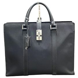 Sac Business Gucci Canvas Leather 114262