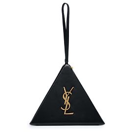 Autre Marque Clutch Pyramide Small in pelle nera Saint Laurent