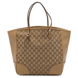 Gucci Bree Tote aus beigem GG Canvas