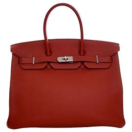 Hermès Red Togo Birkin Retourne 35
