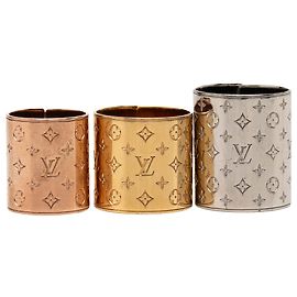 Set de anillos Nanogram de latón dorado Louis Vuitton
