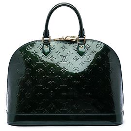 Louis Vuitton Green Monogram Vernis Alma GM