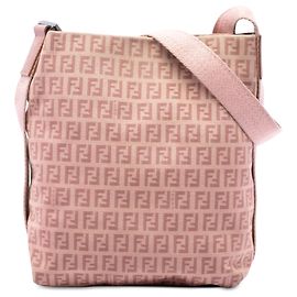 Fendi Crossbody-Tasche aus rosa Zucchino-Canvas