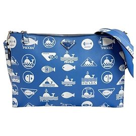 Bolsa de ombro Prada em couro Saffiano