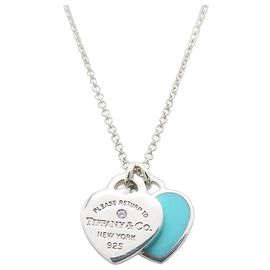 Autre Marque Tiffany & Co. Collar Return to Mini Double Heart Tag