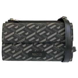 Bolso de hombro Versace Lagreca Negro