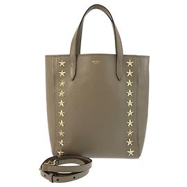 Borsa Tote/Spalla Jimmy Choo Star Studded Pegasus N S in pelle Greige