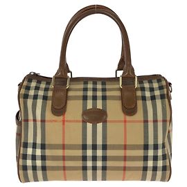 Burberry Vintage Check Mini Boston Bag