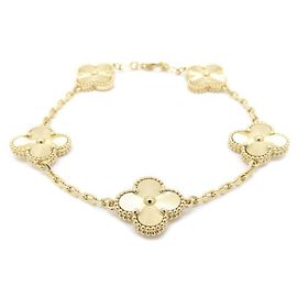 Bracciale Van Cleef & Arpels Vintage Alhambra 5 Motivi Guilloché