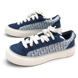 Autre Marque CHAUSSURES DIOR B33 OBLIQUE 3SN303ZWN DAIM TOILE 42 BASKETS SNEAKERS SHOES