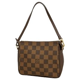 Louis Vuitton Damier Trousse Makeup Bag/Pouch N51982 Ebene