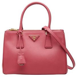 Prada Galleria Handtasche mit Dreiecks-Logo-Plakette