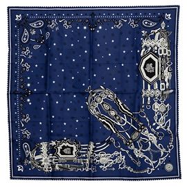 Hermès Foulard Bandana Hermes Carre 55 Brides et Déstaing