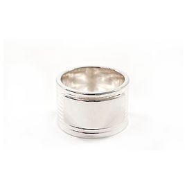 Anillo banda GUCCI en plata de ley 925 con diseño acanalado