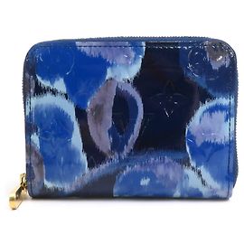Louis Vuitton Blue Vernis Münzbeutel