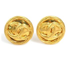 Chanel Gold Clip-On Ohrringe