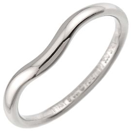 Autre Marque Anillo Alianza Curva de Platino Tiffany & Co.
