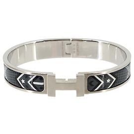Hermès Hermes Clic HH Bandana Bangle Grand Classic Silver