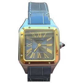 Cartier Santos Dumont Gold und Stahl Armbanduhr