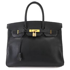Hermès Hermes Birkin 35 Ardennes Black Handtasche