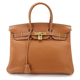 Hermès Bolso Hermes Birkin 35 en Gold