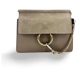 Chloé Clutch Chloe Faye de piel y ante
