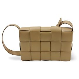 Bottega Veneta Cassette Zip Maxi Intrecciato in tela webbed