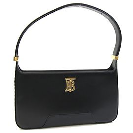 Borsa a mano Burberry in pelle nera