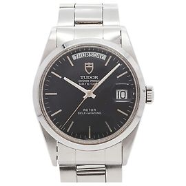 Autre Marque Orologio da uomo Tudor Oyster Prince Date-Day 94500 Quadrante Nero