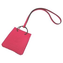 Hermès Hermes Pink Agneau Milo Schlüsselanhänger