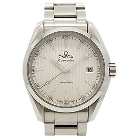 Relógio Masculino Omega Seamaster Aqua Terra Mostrador Prateado