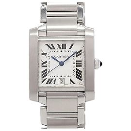 Cartier Tank Française LM W51002Q3 Men's Watch