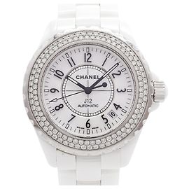 Relógio Feminino Chanel J12 Bezel de Diamantes