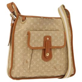 Bolso LOUIS VUITTON Monogram Mini Buzas Marie Kate Beige M92323 LV Auth ep16199