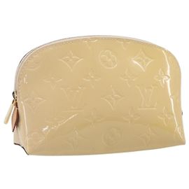 LOUIS VUITTON Monogram Vernis Cosmetic Pouch Pink LV Auth ki6883V