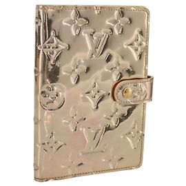 LOUIS VUITTON Miroir Agenda PM Terminplaner-Cover Gold R20962 LV Auth 205923A